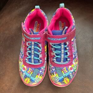 Skechers Kids' Colorful Air Cooled Memory FoamSneakers worn once 13,5